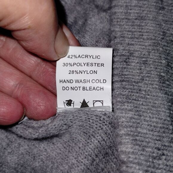 Gray White Birch knit sweater joggers pants w/pockets! - Picture 5 of 14